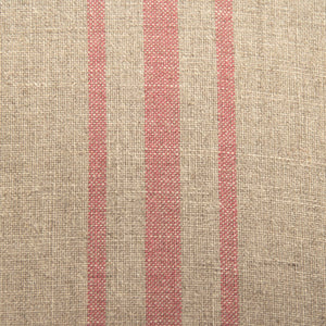 Rana Club Chair Limed Grey Oak, Khaki Linen with Red Stripe CFH132 E272 Red Stripe Zentique