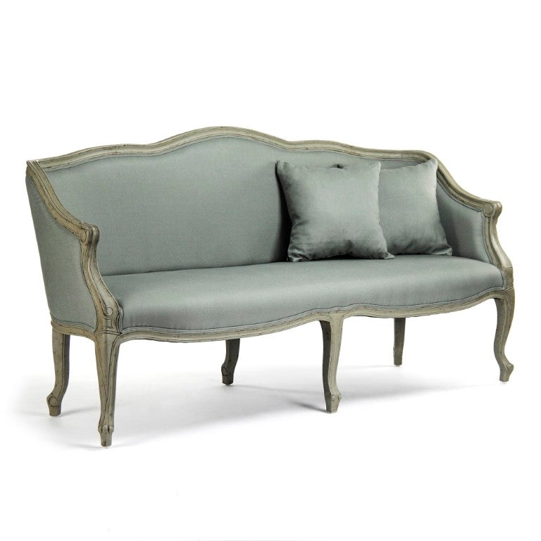 Zentique Pierre Club Chair — Compact Linen Accent Chair with Solid Birch Frame, Supportive Deep Seat for Lounging CFH170-1 432 I