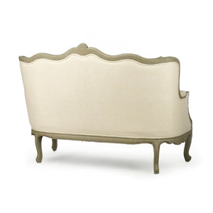 Zentique Adele Compact Settee with Solid Birch Frame, Durable Cotton Upholstery & Ergonomic Cushioning for Small Spaces CFH198-2 432 C020