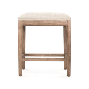 Zentique Cora Modern Counter Stool with Solid Oak Frame, Upholstered Comfort, Minimal Nailhead-Free Design CFH403 Counter E272 C053 wo NH