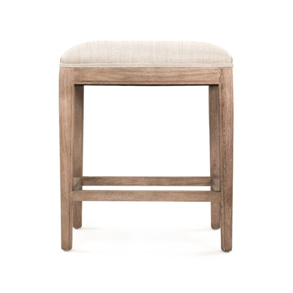 Zentique Cora Modern Counter Stool with Solid Oak Frame, Upholstered Comfort, Minimal Nailhead-Free Design CFH403 Counter E272 C053 wo NH