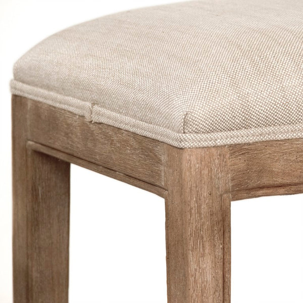 Zentique Cora Modern Counter Stool with Solid Oak Frame, Upholstered Comfort, Minimal Nailhead-Free Design CFH403 Counter E272 C053 wo NH