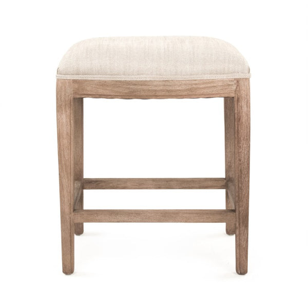 Zentique Cora Modern Counter Stool with Solid Oak Frame, Upholstered Comfort, Minimal Nailhead-Free Design CFH403 Counter E272 C053 wo NH