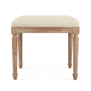 Louis Stool Limed Grey Oak, Natural Linen CFH520 E272 A003 Zentique