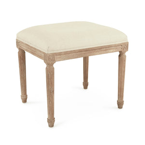 Louis Stool Limed Grey Oak, Natural Linen CFH520 E272 A003 Zentique
