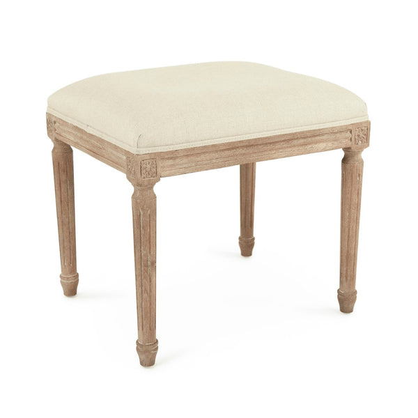 Louis Stool Limed Grey Oak, Natural Linen CFH520 E272 A003 Zentique