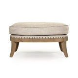 Miranda Ottoman Limed Grey Oak, Natural Cream Linen CFH535-O E272 A015-A Zentique