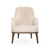 Cristina Club Chair Natural Beech, Off-White Polyester CFH536 E993 C128 Zentique