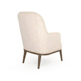 Cristina Club Chair Natural Beech, Off-White Polyester CFH536 E993 C128 Zentique