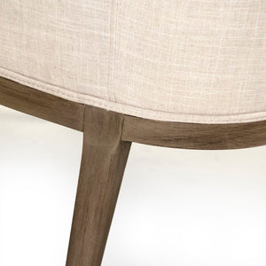Zentique Cristina Beech Wood Club Chair — Compact Modern Accent Seating, Polyester Upholstery, Durable Build CFH536 E993 C128