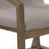 Finn Arm Chair Weathered Beech, Grey Polyester CFH588 E993 A118 Zentique