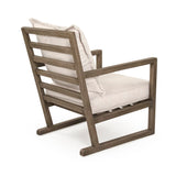 Meredith Club Chair Natural Beech, Off-White Polyester CFH540 E993 C128 Zentique