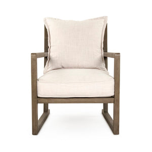 Zentique Meredith Compact Club Chair — Classic Silhouette, Durable Polyester Upholstery, Beech Frame for Stylish Comfort CFH540 E993 C128