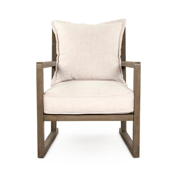 Zentique Meredith Compact Club Chair — Classic Silhouette, Durable Polyester Upholstery, Beech Frame for Stylish Comfort CFH540 E993 C128