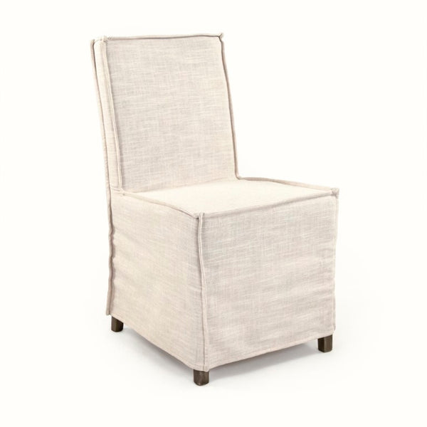 Zentique Jo Side Chair — Solid Beech Frame, Soft Polyester Seat, Tapered Legs, Natural Finish for Modern Homes CFH566 E993 C128