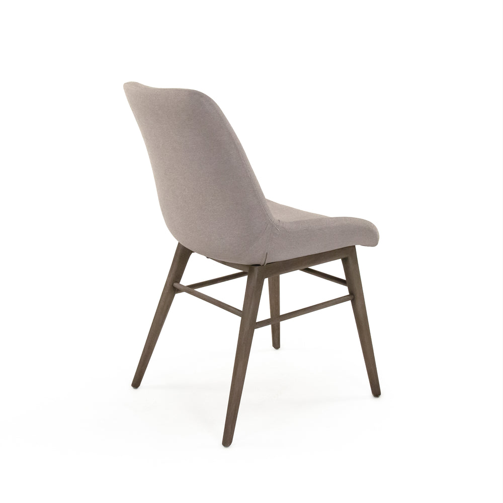 Zola Side Chair Weathered Beech, Light-Grey Polyester CFH598 E993 C130 Zentique