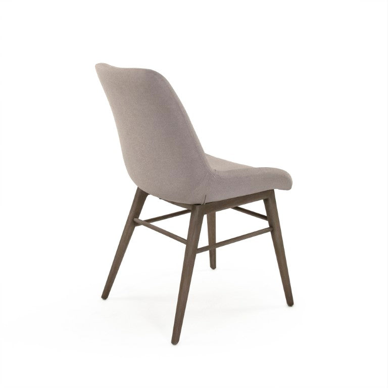 Zentique Zola Modern Side Chair with Beech Wood Frame, Polyester Upholstery, Compact Ergonomic Seating CFH598 E993 C130