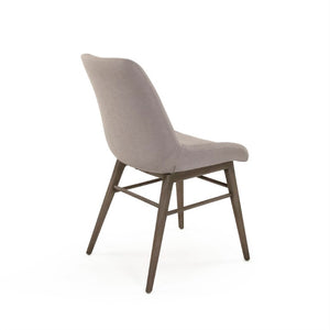 Zentique Zola Modern Side Chair with Beech Wood Frame, Polyester Upholstery, Compact Ergonomic Seating CFH598 E993 C130