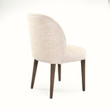 Eliza Side Chair Natural Beech, Off-White Polyester CFH584 E993 C128 Zentique