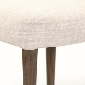Zentique Eliza Beech Wood Side Chair with Polyester Upholstery, Ergonomic Contour, Durable Joinery Finish CFH584 E993 C128