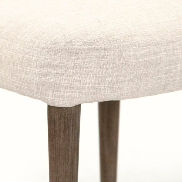 Zentique Eliza Beech Wood Side Chair with Polyester Upholstery, Ergonomic Contour, Durable Joinery Finish CFH584 E993 C128