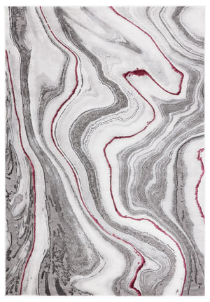 Safavieh Craft 819 Power Loomed Contemporary Rug IIX Grey / Wine CFT819S-212