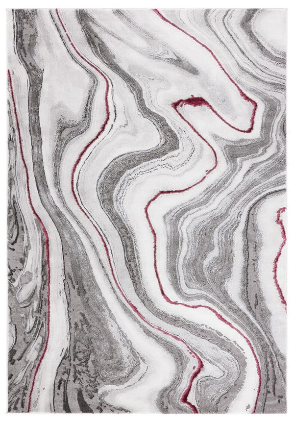 Safavieh Craft 819 Power Loomed Contemporary Rug IIX Grey / Wine CFT819S-212