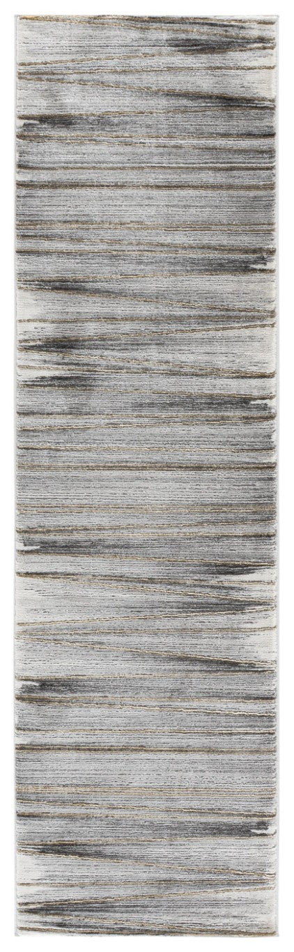 Safavieh Craft Power Loomed Polypropylene Runner Rug in Solid Grey Gold for Modern Hallways 2'-3" x 8'-0" CFT822F-28