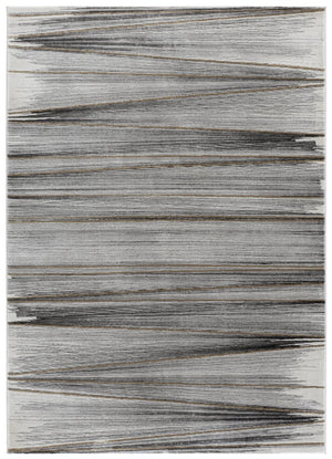 Safavieh Craft Power Loomed Polypropylene Runner Rug in Solid Grey Gold for Modern Hallways 5'-3" x 7'-6" CFT822F-5