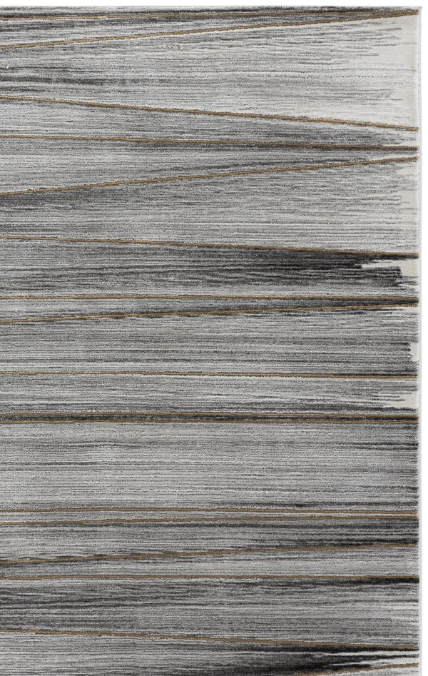 Safavieh Craft Power Loomed Polypropylene Runner Rug in Solid Grey Gold for Modern Hallways 5'-3" x 7'-6" CFT822F-5