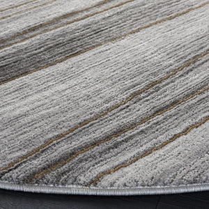 Safavieh Craft Power Loomed Polypropylene Runner Rug in Solid Grey Gold for Modern Hallways 6'-7" x 6'-7" - R CFT822F-7R