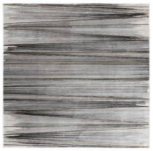 Safavieh Craft Power Loomed Polypropylene Runner Rug in Solid Grey Gold for Modern Hallways 6'-7" x 6'-7" - SQ CFT822F-7SQ