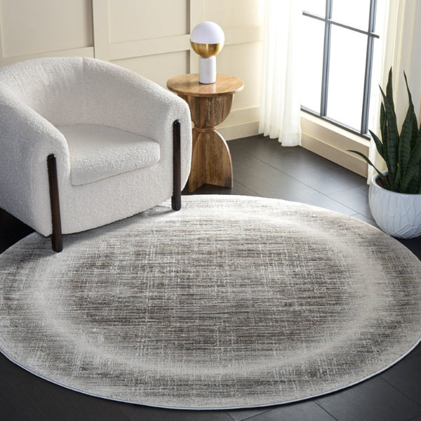 Safavieh Craft Power Loomed Polypropylene Runner Rug for Hallways and Entryways in Neutral Tones 6'-7" x 6'-7" - Round CFT824F-7R