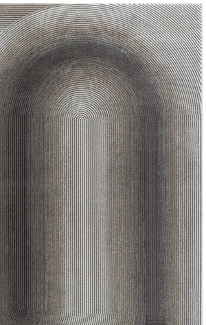 Safavieh Craft Power Loomed Polypropylene Runner Rug in Grey Gold for Hallway Entryway Use 5'-3" x 7'-6" CFT828F-5