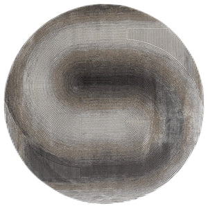 Safavieh Craft Power Loomed Polypropylene Runner Rug in Grey Gold for Hallway Entryway Use 6'-7" x 6'-7" - Round CFT828F-7R