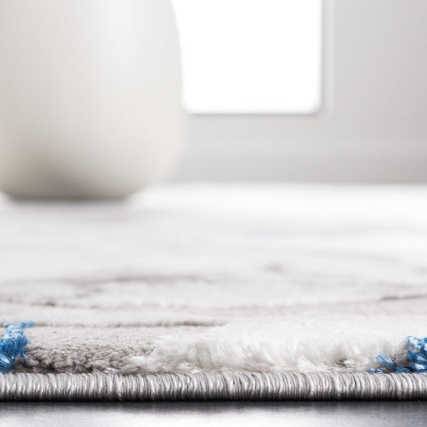 Safavieh Craft 800 Power Loomed Contemporary Rug IIX Grey / Blue CFT852F-10