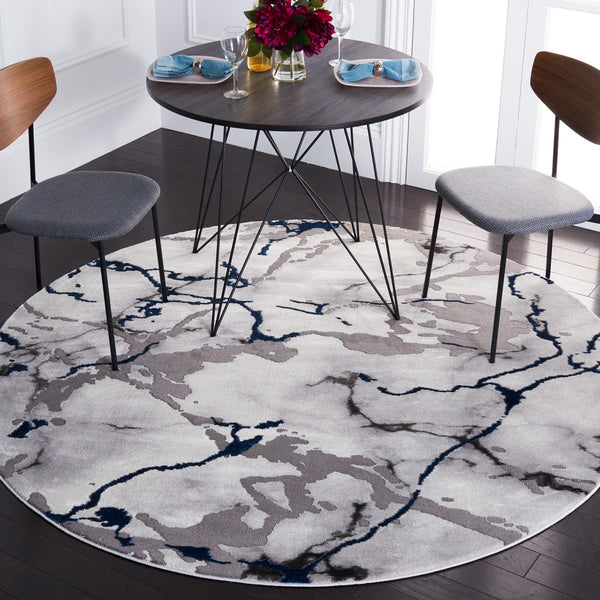 Safavieh Craft 800 Power Loomed Contemporary Rug IIX Grey / Blue CFT852F-10