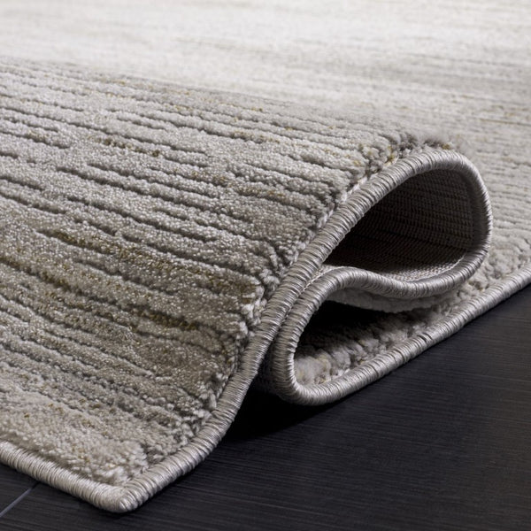 Safavieh Craft Power Loomed Solid Area Rug in Grey and Gold for Modern Living Spaces CFT873F-5