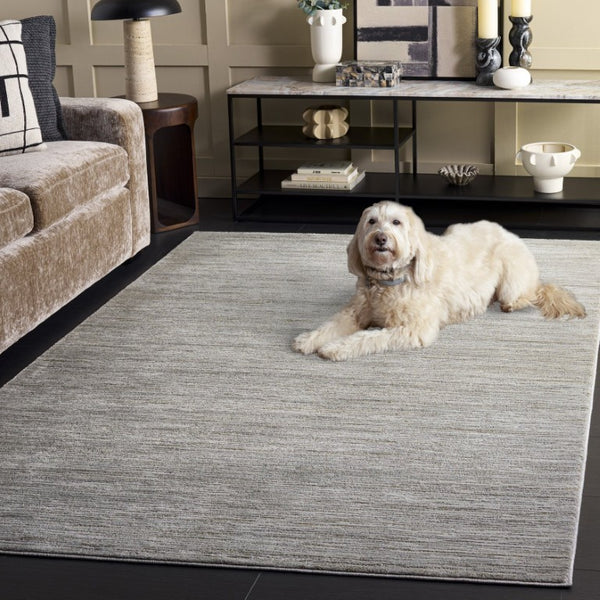 Safavieh Craft Power Loomed Solid Area Rug in Grey and Gold for Modern Living Spaces CFT873F-5