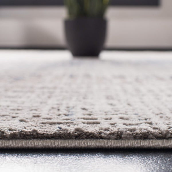 Safavieh Craft Abstract Grey Blue Square Area Rug Power Loomed Plush Polypropylene Living Room CFT874F-4SQ