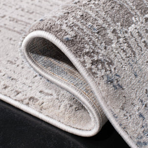Safavieh Craft Abstract Grey Blue Square Area Rug Power Loomed Plush Polypropylene Living Room CFT874F-4SQ