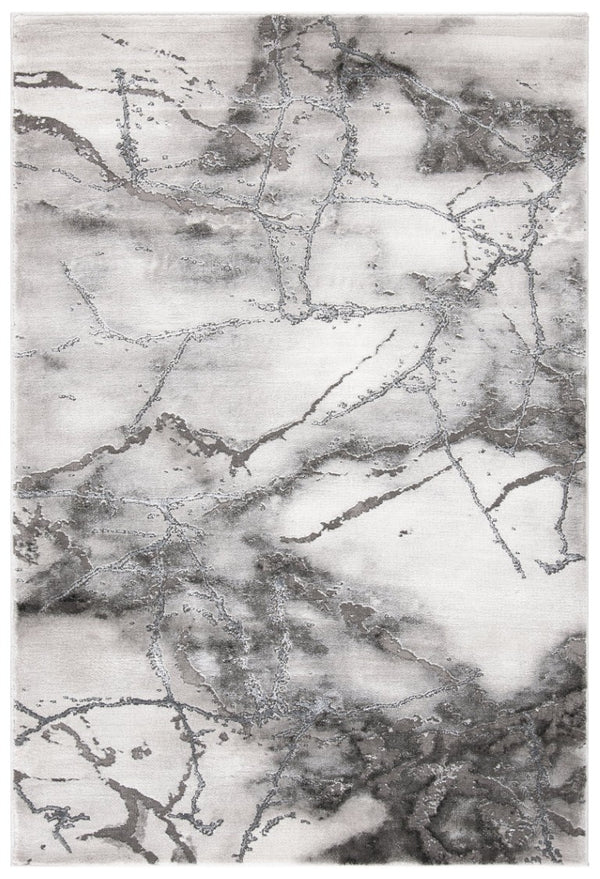 Safavieh Craft Grey Silver Polypropylene Runner Rug for Modern Hallways and Entryways CFT877G