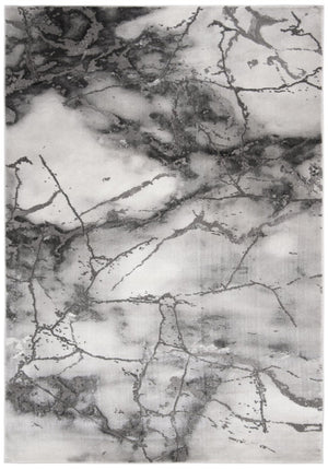 Safavieh Craft Grey Silver Polypropylene Runner Rug for Modern Hallways and Entryways CFT877G
