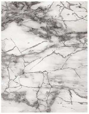 Safavieh Craft Grey Silver Polypropylene Runner Rug for Modern Hallways and Entryways CFT877G