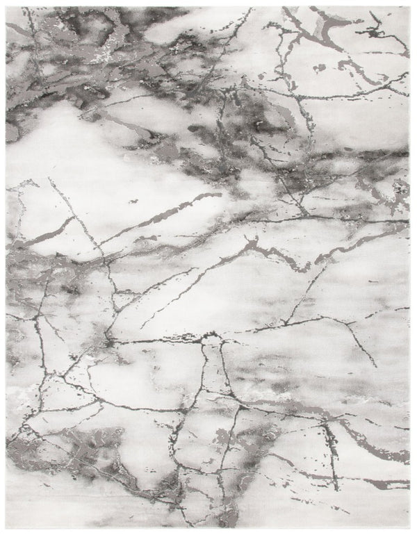 Safavieh Craft Grey Silver Polypropylene Runner Rug for Modern Hallways and Entryways CFT877G