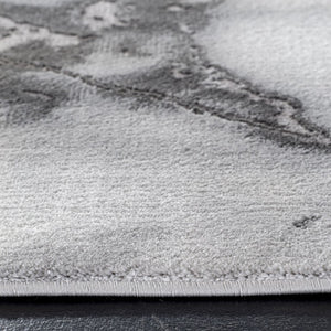 Safavieh Craft Grey Silver Polypropylene Runner Rug for Modern Hallways and Entryways CFT877G