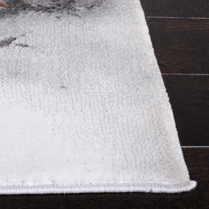 Safavieh Craft Contemporary Grey/Orange Runner Area Rug - Elegant 2'3" X 16' Design For Hallways & Spaces Grey ,Orange 85% Polypropylene,15% Polyester Cft877p-216