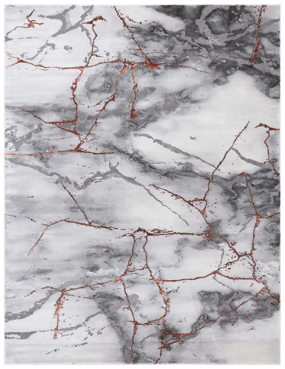 Safavieh Craft Contemporary Grey/Orange Runner Area Rug - Elegant 2'3" X 16' Design For Hallways & Spaces Grey ,Orange 85% Polypropylene,15% Polyester Cft877p-216