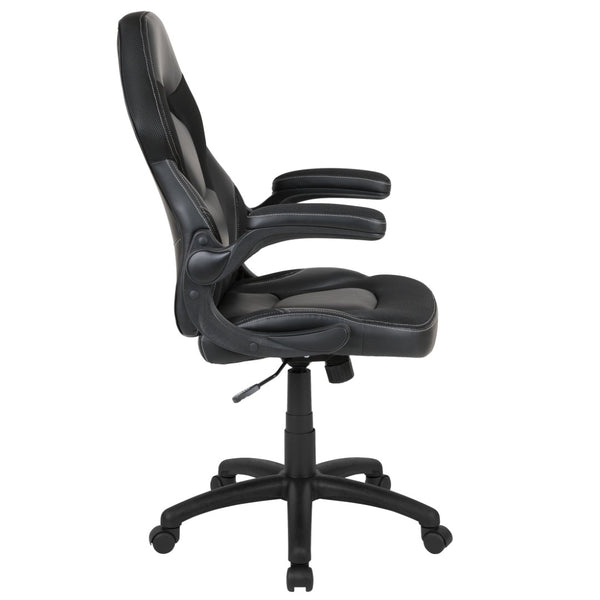 English Elm X10 Gaming Chair - Ergonomic Racing-Style Office Chair with Adjustable Features for Ultimate Comfort Black CH-00095-BK-GG