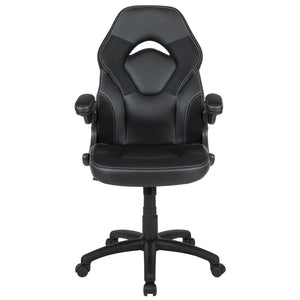 English Elm X10 Gaming Chair - Ergonomic Racing-Style Office Chair with Adjustable Features for Ultimate Comfort Black CH-00095-BK-GG